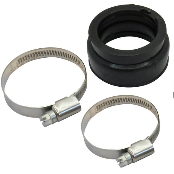 Aitook Carburetor Intake Boot Joint W/Clamps Compatible With Yamaha 5Km-13596-00-00