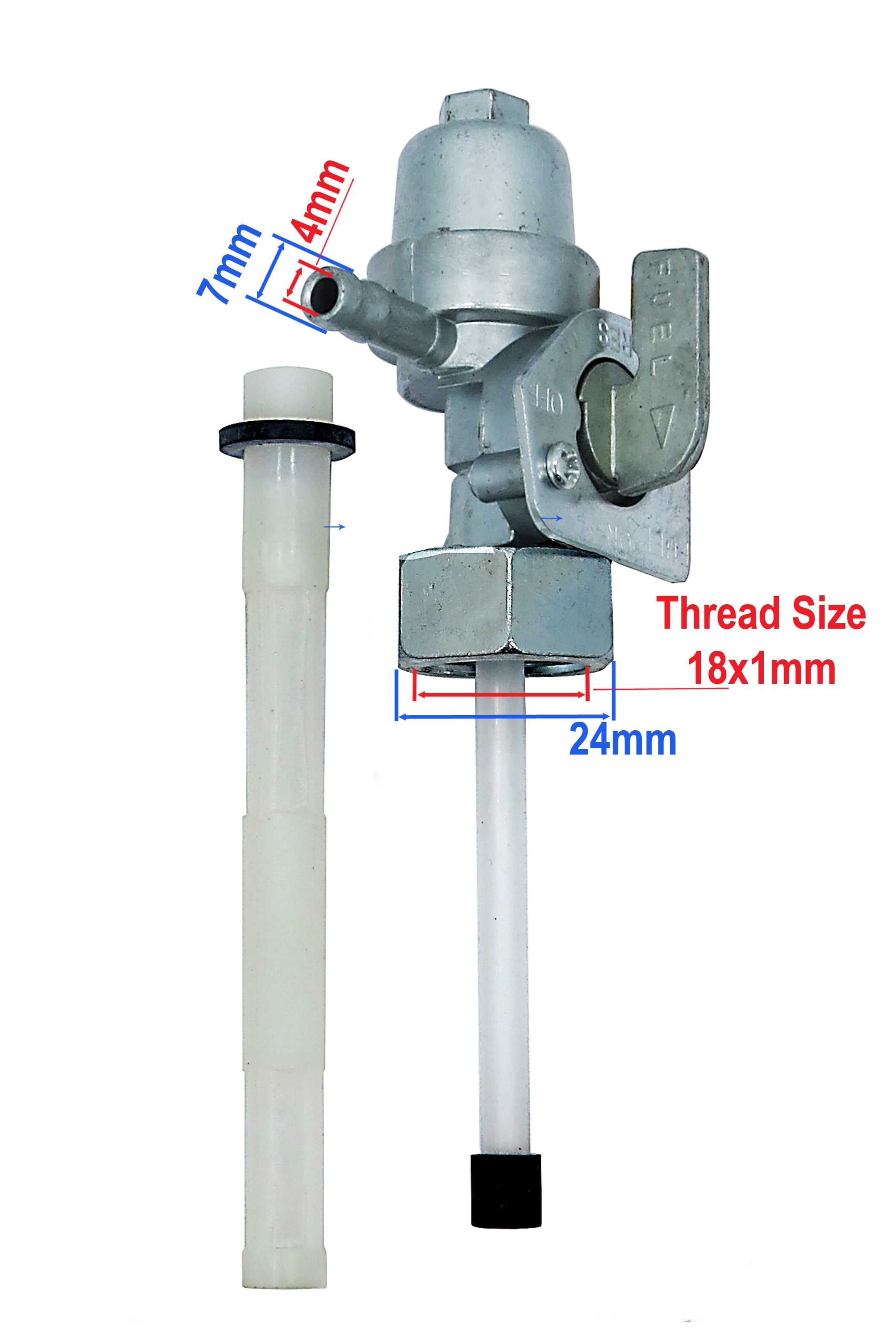 Gas Fuel Petcock M18x1 6mm Vale Switch Tap For Hon Da Fourtrax Trx200sx - Foto 7
