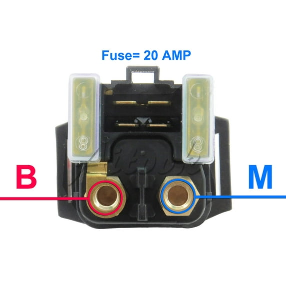Aitook Starter Solenoid Relay Compatible With Yamaha Raptor 660 R YFM660 R 2001-2005