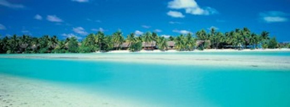 Aitutaki Atoll Cook Islands New Zealand Canvas Art - Panoramic Images (18 x 7)