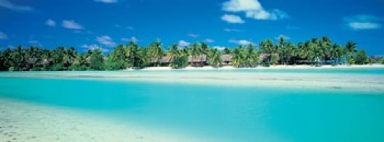 Aitutaki Atoll Cook Islands New Zealand Canvas Art - Panoramic Images (36 x 13)