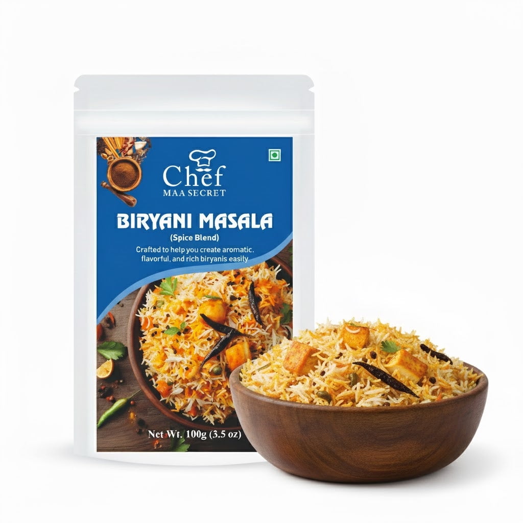 Aiva Chef Biryani Masala  100 Gm (Pack Of 12) | Biryani Masala Powder, Indian Biryani Spice Mix For Veg & Non-Veg Biryani