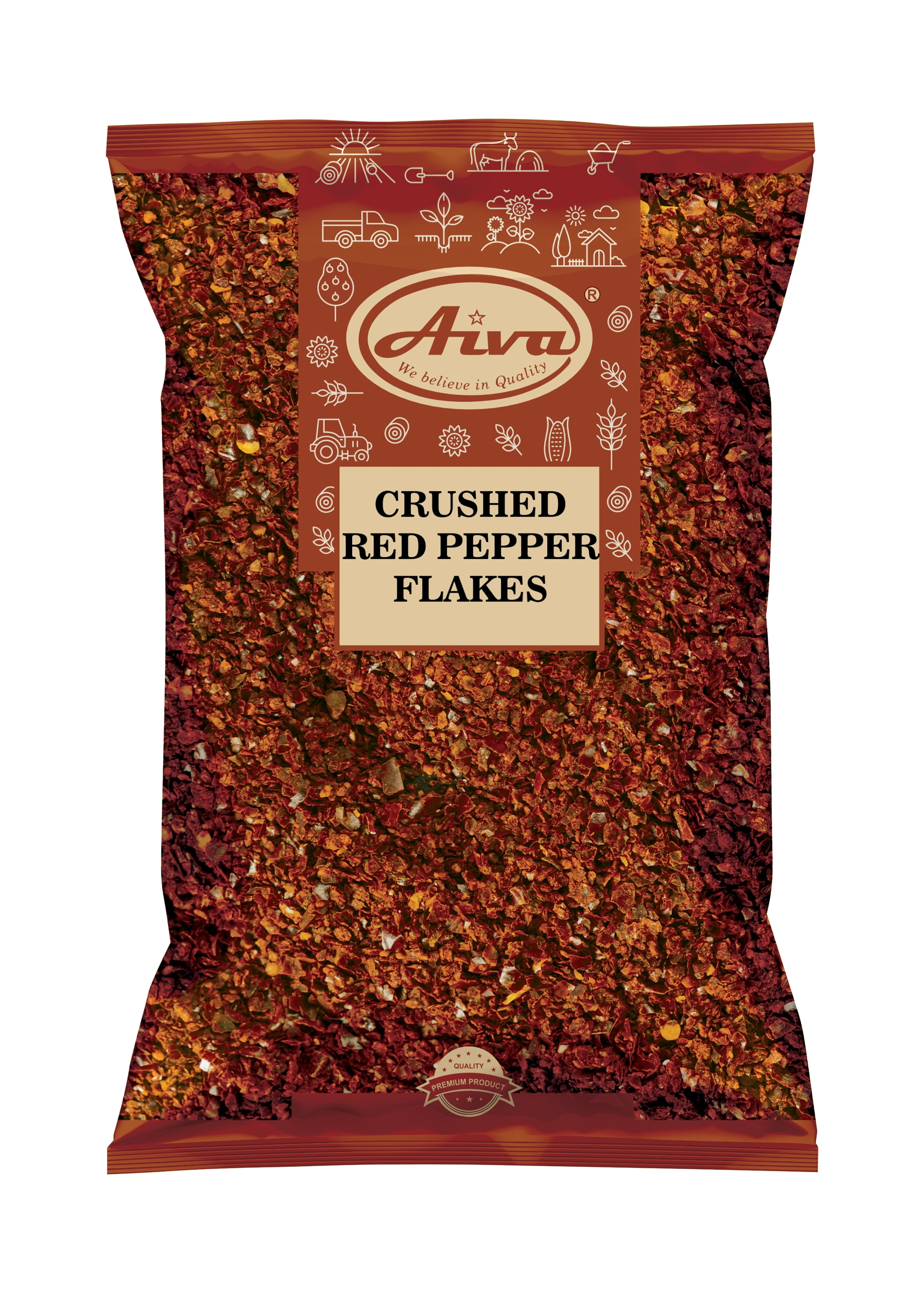 Aiva Crushed Red Pepper (chili flakes) - 5 LB