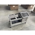 thumbnail image 1 of Aivituvin 2-Story Rabbit Hutch on Wheels Indoor Bunny Cage with Run Outdoor Rabbit Cage on Wheels Large Guinea Pig Cage with Leakproof Tarp Roof Brown, 1 of 1