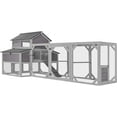 thumbnail image 1 of Aivituvin Chicken Coop Extra Large Chicken House Outdoor Poultry Cage for 8-10 Chickens, 1 of 14