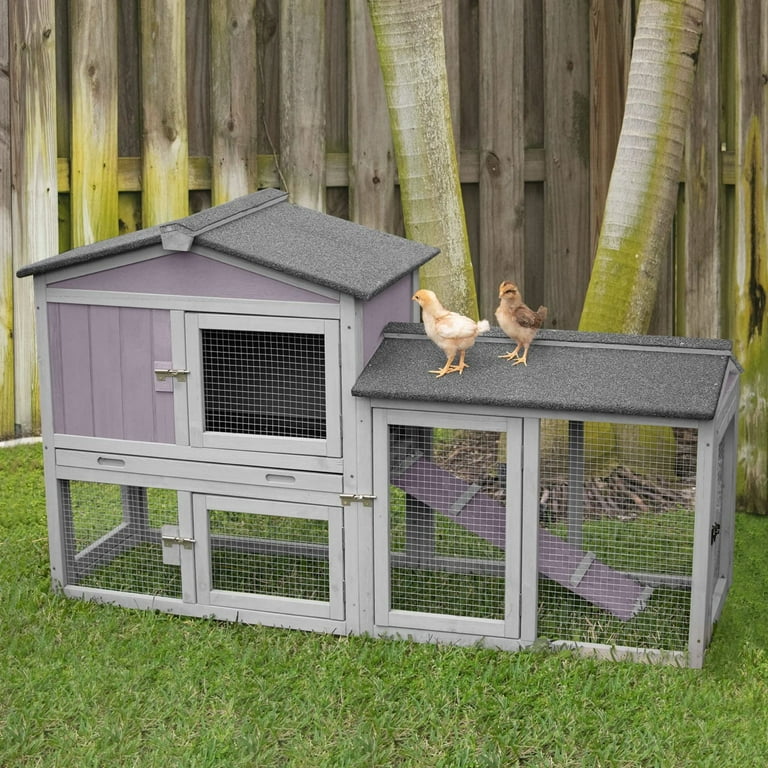 Aivituvin Chicken Coop for Chickens, Wooden Duck House Outdoor - Main Image