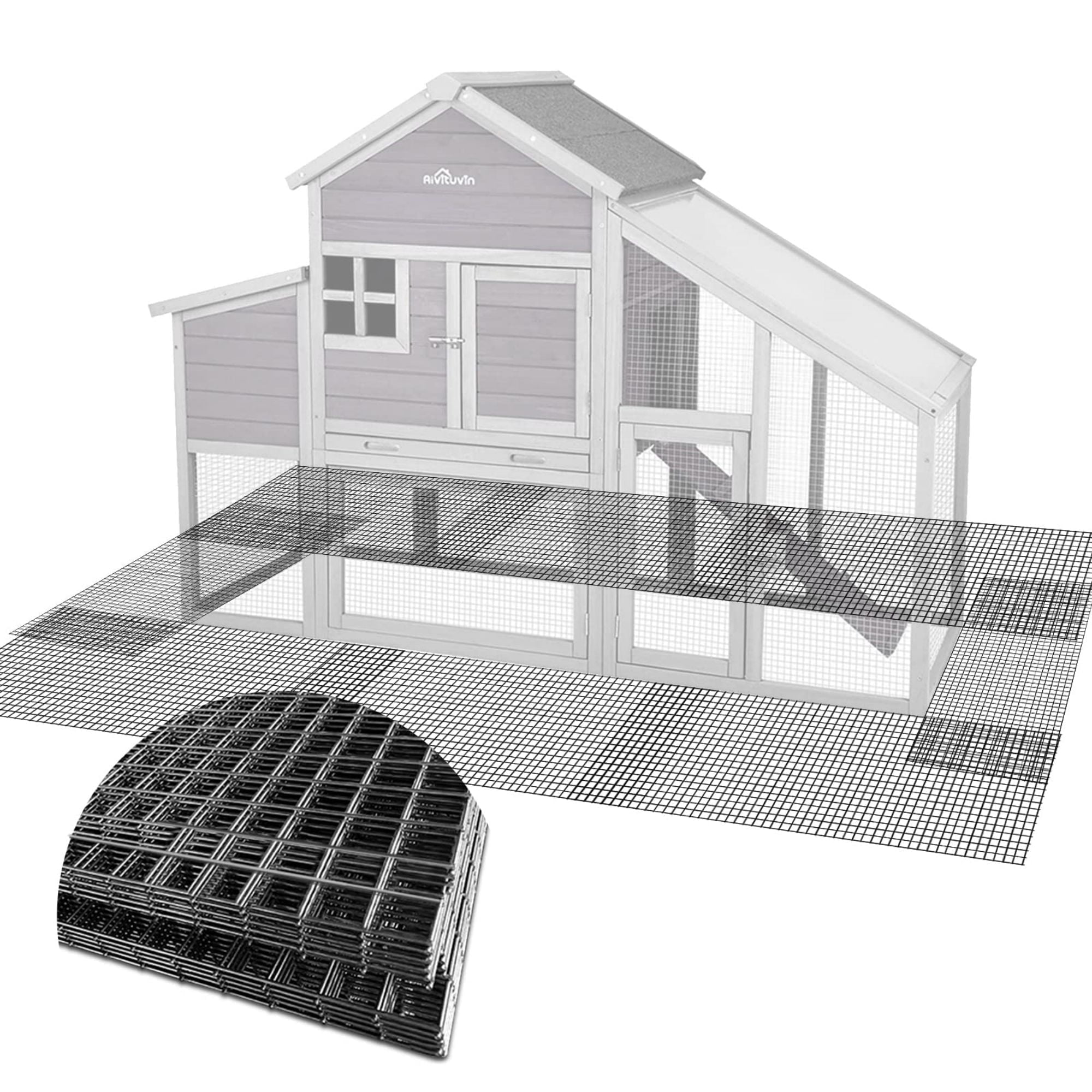 Aivituvin Chicken Wire Fencing Wire Mesh Netting Cages Animal Barrier Garden Aviary Plant Craft Projects