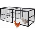 thumbnail image 1 of Aivituvin Heavy-Duty Metal Chicken Coop Run Extension - 14.3 sq ft Lockable Outdoor Playpen for Chickens, Ducks, Rabbits | Predator-Proof Design, Expandable Panels & Weather-Resistant Frame, 1 of 7