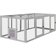 Aivituvin Chicken Coop Run Extension Rabbit Enclosure Outdoor Duck Playpen 20.73 ft²