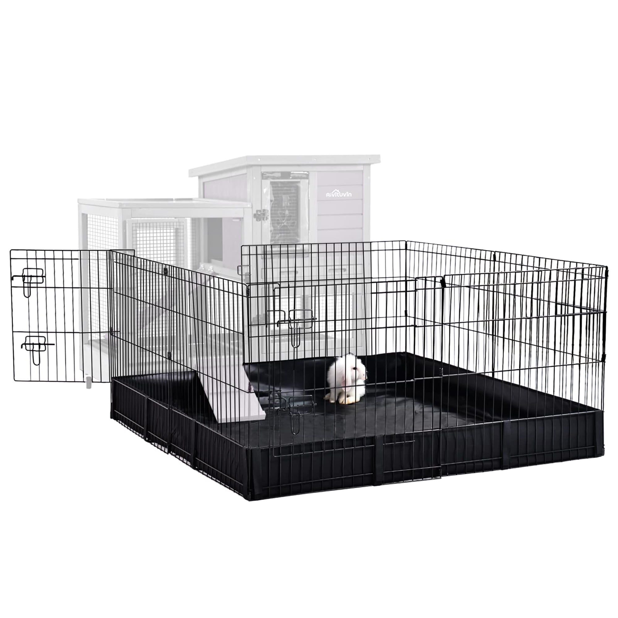 Aivituvin Pet Playpen, Small Animal Playpen for Rabbits Hamsters Guinea Pigs Cage Exercise Pen and Enclosure Waterproof