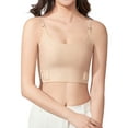 thumbnail image 1 of Aivtalk Half Chest Binder Compression Bra Adjustable Minimizer Elastic Binder Bra for Women Transgender FTM Underwear Breathable Traceless Tank Top Nude XL, 1 of 7
