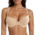 thumbnail image 1 of Aivtalk Womens Bras Full Coverage T-Shirt Bra Underwire One Fab Fit Push Up Lingerie Dreamwire Lingerie Lightly Lined Cups up to H Smoothing Comfort Plus Size Bra Nude 75B, 1 of 7
