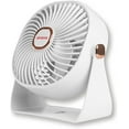 thumbnail image 1 of Aiwa 4" Desk Fan, USB-C Rechargeable Mini Fan with 3 Speeds and 270-Degree Rotation, White, 1 of 6