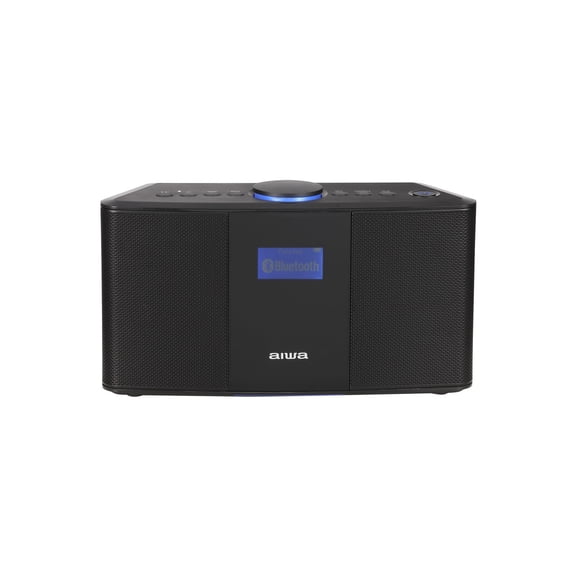 Aiwa Exos-5 Wireless Bluetooth Hi-Fi Home Speaker with FM Radio, Alarm Clock and Remote Control for Home Audio