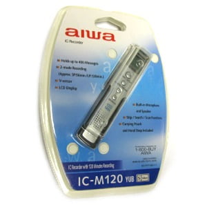 Aiwa IC-M120 Hand 2 Hour Digital Recorder