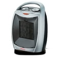 thumbnail image 1 of Aiwa Oscillating Room Heater with Handle, Overheat Protection, Tip over Auto Shutoff - Silver, 1 of 7