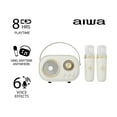 thumbnail interactive-video image 1 of Aiwa Retro Wireless Karaoke Speaker, Desert Sand, AI6028-SND, 1 of 19