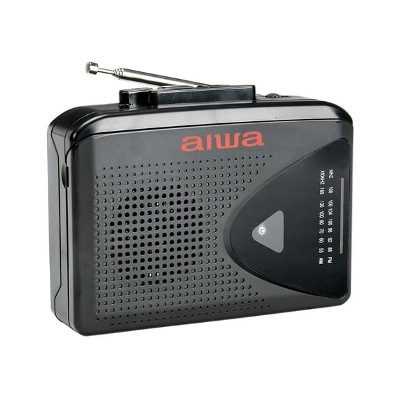 Aiwa Street Cassette Player & Earbuds with FM/AM Radio  Portable Tape Player, Includes Wired Earbuds, Compact Design, Uses 2 AA Batteries (Not Included), Retro Audio Player for Music Lovers
