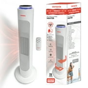 Aiwa Voice Activated 24" Oscillating Tower Space Heater Portable Heater for Room, Home, and Office, Small Heater with Remote Control
