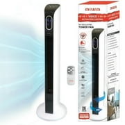 Aiwa Voice Activated Intelligent 34" Tower Fan - Ultra-Quiet, 3 Modes, 3 Speeds, 60-Degree Oscillation, 8-Hour Timer