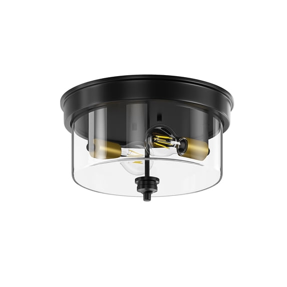 Aiwen 2-Light Flush Mount Ceiling Lamp Modern Farmhouse Light Fixture for Kitchen Living Room Foyer