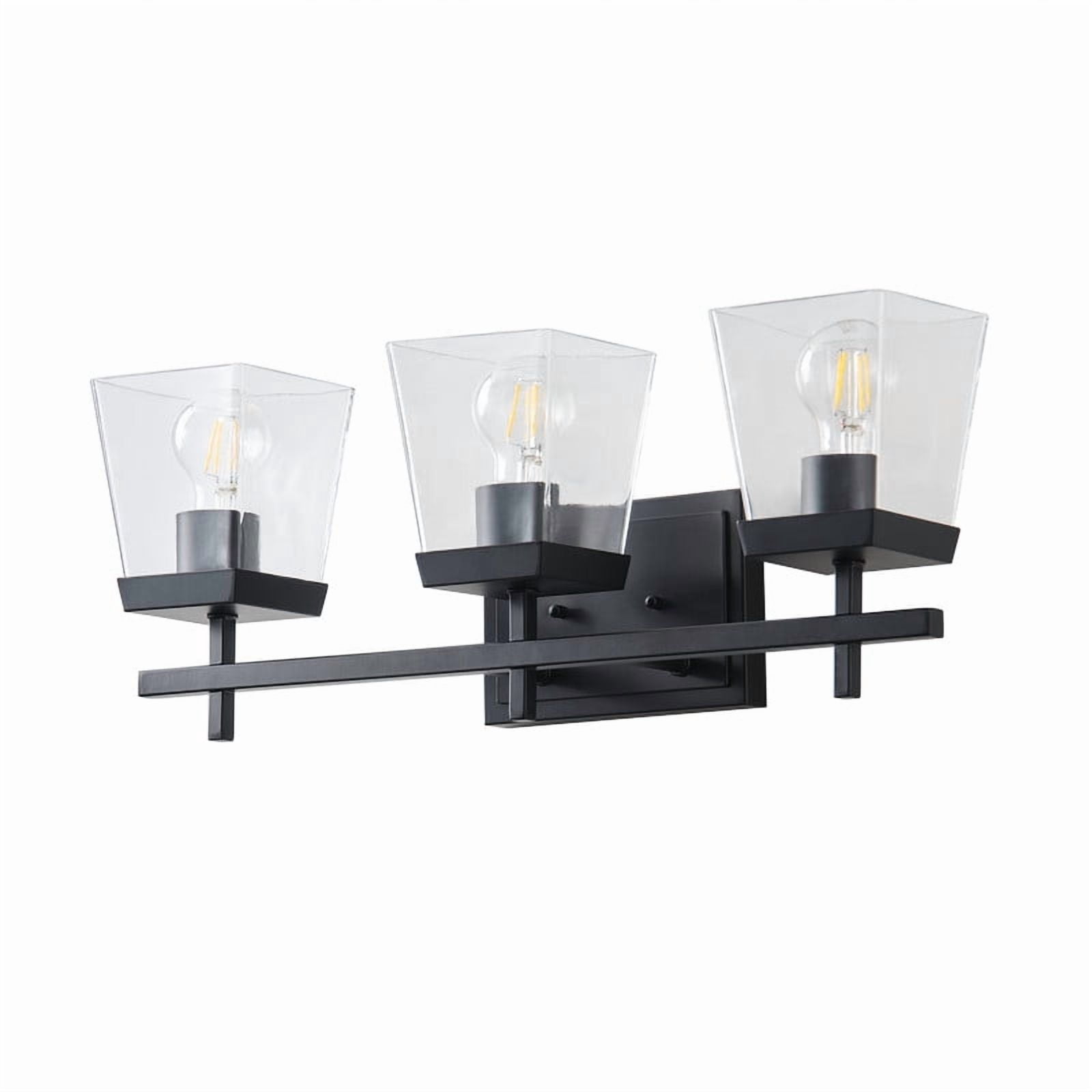 Aiwen 22.05" Light Fixtures for Bathroom above Mirror - Matte Black Vanity Lights for Dining Room, Hallway