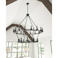 thumbnail image 1 of Aiwen 26 Bulbs 2 Tiers Modern Oversize Wagon Wheel Chandelier , Industrial Ceiling Light, 1 of 8