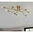 thumbnail image 1 of Aiwen 8 Lights Sputnik Semi Flush Mount Ceiling Lamp Metal Chandelier, 1 of 8