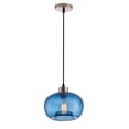 thumbnail image 1 of Aiwen Blue Glass Pendant Light Globe Shade Ceiling Lamp E27 Base Light Fixture, 1 of 10