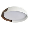 thumbnail image 1 of Aiwen Brown and White Flush Mount Ceiling Lamp Minimalist Modern Light Fixture for Bedroom Hallway Kitchen Living Room, 1 of 8