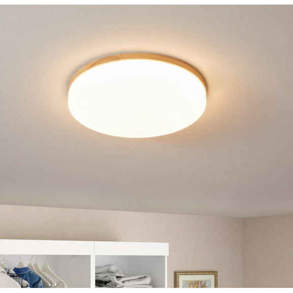 Aiwen Circle Acrylic Flush Mount Ceiling Lamp with Integrated LED Light 24 Watts