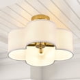 thumbnail image 1 of Aiwen Creative Semi Flush Mount Ceiling Lamp Simple Dining Room Kitchen Ceiling Lamp, 1 of 9