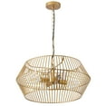 thumbnail image 1 of Aiwen Geometric Chandelier Gold Metal Pendant Light Elegant Avant-garde Light Fixture, 1 of 7