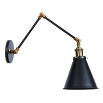 Aiwen Metal Light Fixture Industrial Retro Wall Mounted Lamp Swing Arm Wall Sconce