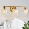 thumbnail image 1 of Aiwen Modern Crystal Vanity Light 3-Light Over Mirror Bathroom Light Fixture, 1 of 9