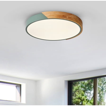 Aiwen Round LED Flush Mount Ceiling Lamp Modern Light Fixture Green