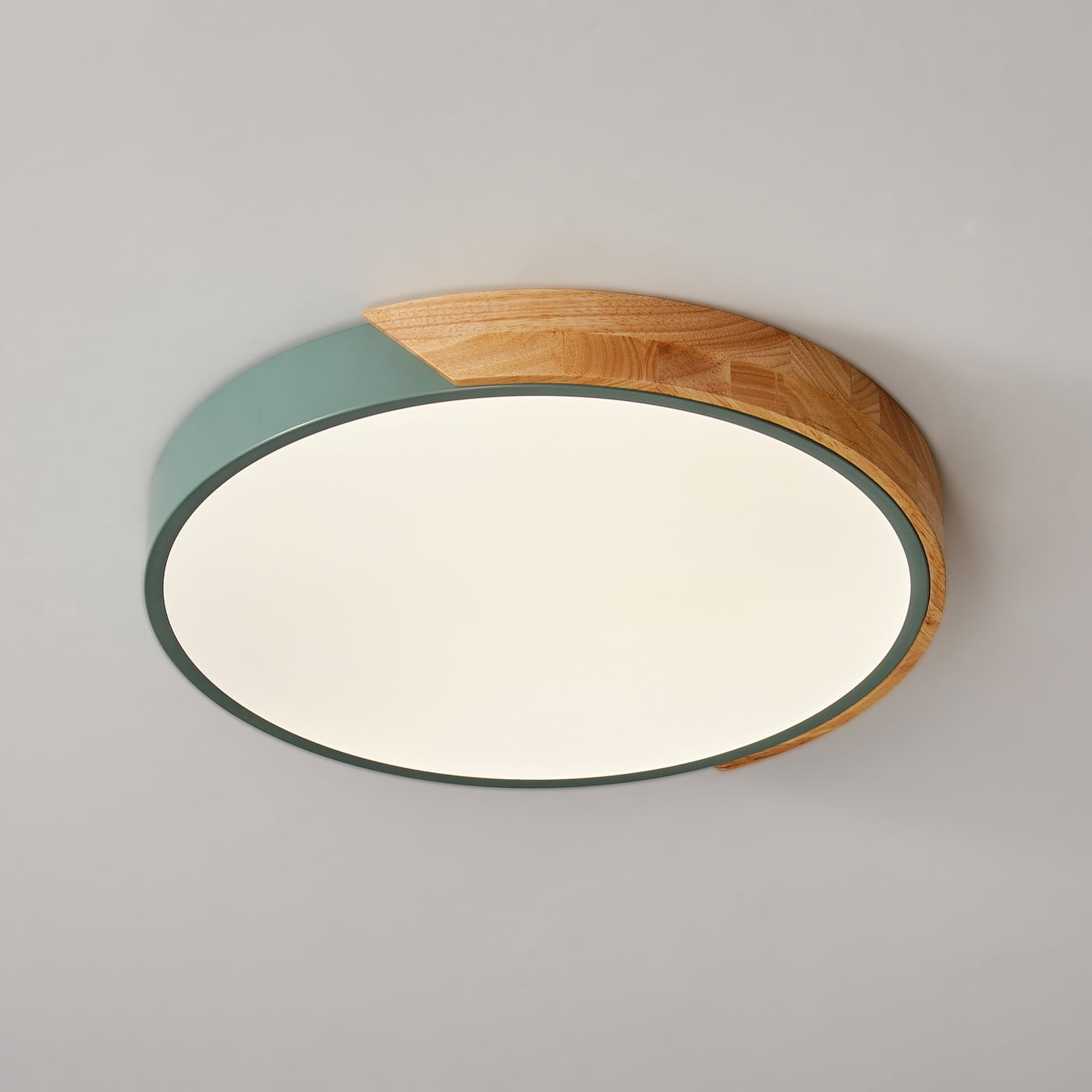 Aiwen Round LED Flush Mount Ceiling Lamp Modern Light Fixture Green