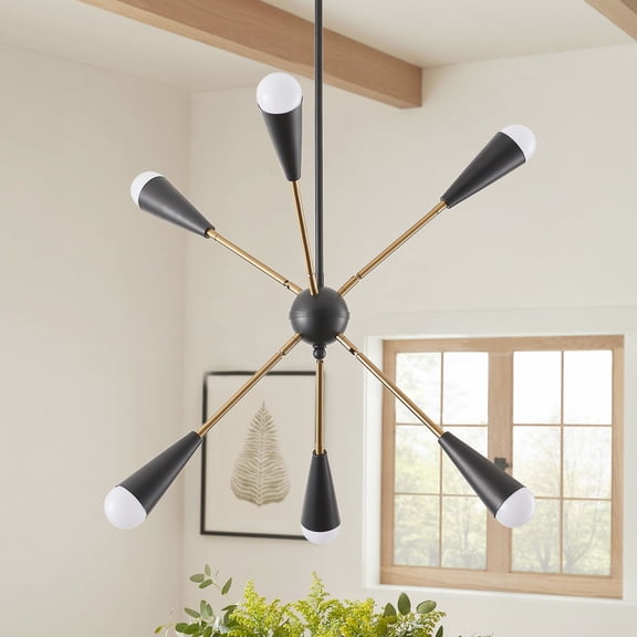 Aiwen Sputnik Pendant Light Industrial 10-Light Modern Home Ceiling Lamp For Dining Room Foyer Kitchen Island