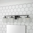 thumbnail image 1 of Aiwen Stylish 4-Light Dimmable Vanity Light Crystal Glass Shade Wall Sconce, 1 of 10