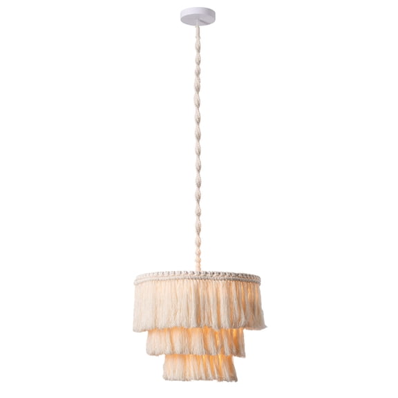 Aiwen Unique Tassel Pendant Light Stylish Tier Hanging Ceiling Lamp Creative Light Fixture