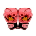 thumbnail image 1 of Aixig 1 Pair Boxing Training Fighting Gloves PU Leather Breathable Thai Sparring Punching Karate Professional Gloves for Children 3 to 12 Years Boys Girls Gift (Pink), 1 of 8