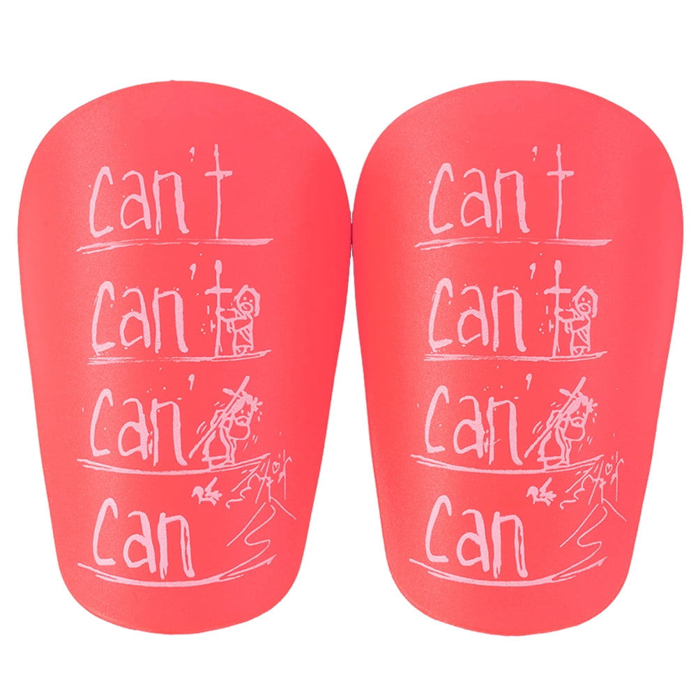 Aixig 1 Pair Mini Shin Guards Tiny Shin Pads Soccer Leg Protector for Adults (S Pink)