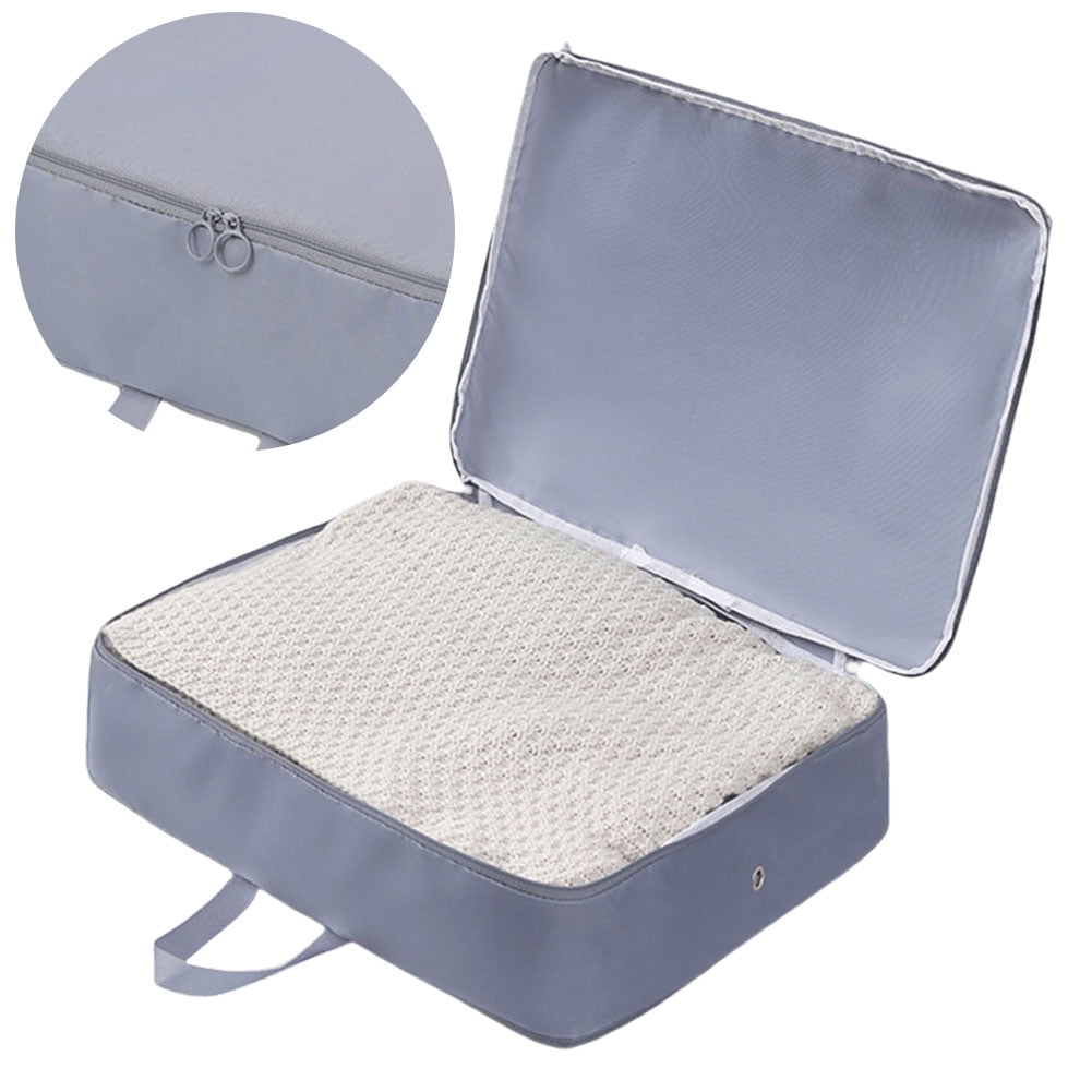 Aixig Space Saving Self Compression Organizer with Zipper Portable