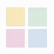 Aixiny 3x3 Multicolor Sticky Notes - 4 Pads, 60 Sheets, Strong Adhesive