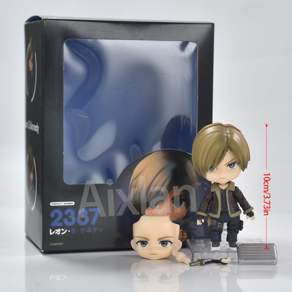 Aixlan #2337 Leon Scott Kennedy Figure 10cm Q Version Cute PVC Action Figure Amine Birthday Gift Collectible Figurine