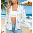 thumbnail image 1 of Aiyino Women's Button Down Shirts Floral Hawaiian Shirt Beach Holiday Blouse Casual Spring Smummer Tops,XL, 1 of 11