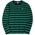 thumbnail image 1 of Aiyino Men's Casual Cotton Spandex Striped Crewneck Long-Sleeve T-Shirt Basic Pullover Stripe tee Shirt, 1 of 6