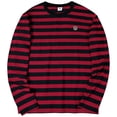 thumbnail image 1 of Aiyino Men's Casual Cotton Spandex Striped Crewneck Long-Sleeve T-Shirt Basic Pullover Stripe tee Shirt, 1 of 6