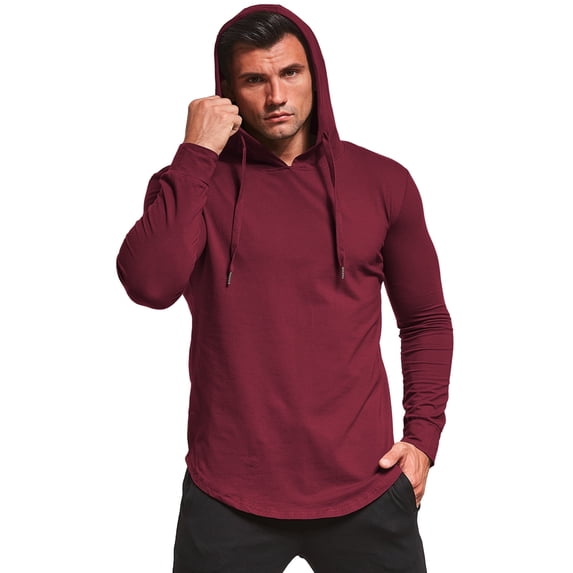 Aiyino Men's Long Sleeve Fashion Athletic Hoodies Sport Sweatshirt Hip Hop Pullover S-5XL