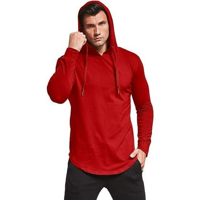 Aiyino Men's Long Sleeve Fashion Athletic Hoodies Sport Sweatshirt Hip